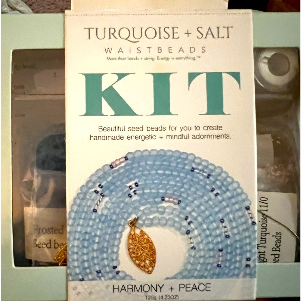 Turquoise & Salt DIY Waistbeads with charms kit